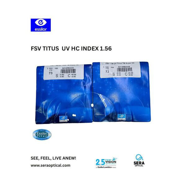 FSV Titus UV HC Lens by Essilor with UV protection