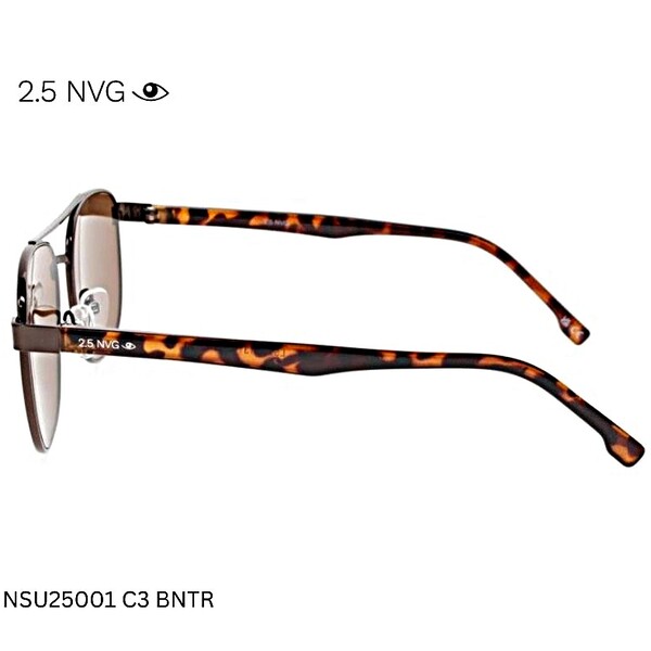 2.5 NVG SUN NSU25001 C3 BNTR Sunglasses – Brown Tortoise Frame with Premium UV Protection - Image 3