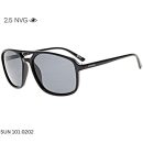 2.5 NVG SUN 101 0202 Black Sunglasses with UV Protection