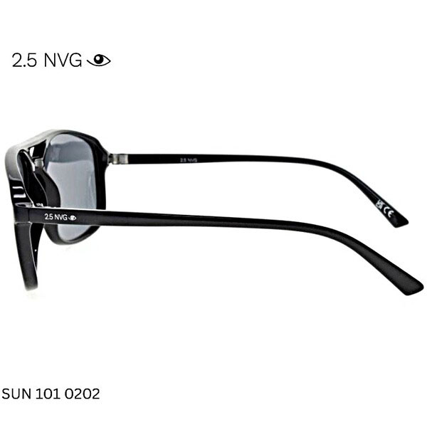 2.5 NVG SUN 101 0202 Black Sunglasses - Image 2