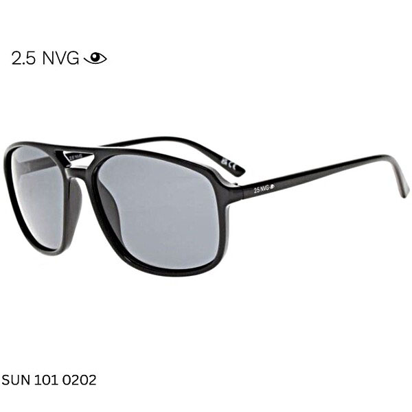 2.5 NVG SUN 101 0202 Black Sunglasses with UV Protection