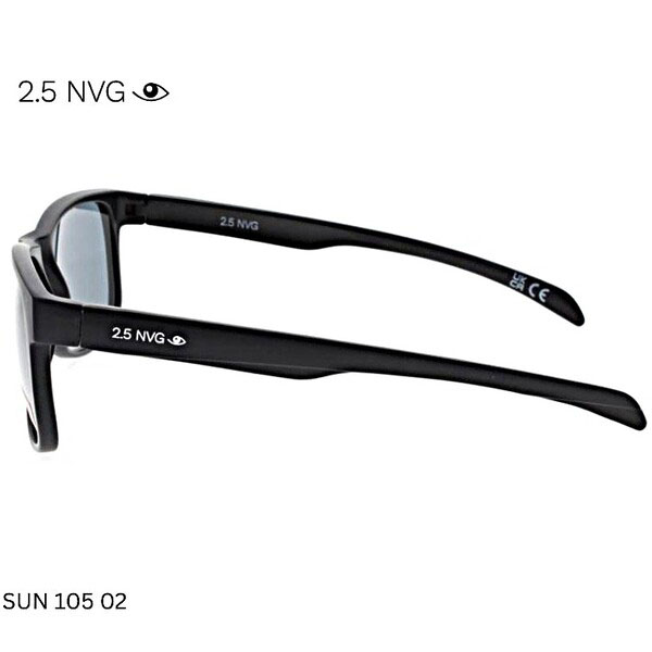 Modern matte black sunglasses offering 100% UV protection for outdoor wear