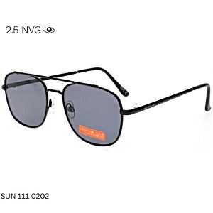 2.5 NVG SUN 111 0202 sunglasses with sleek black frame and UV400 lenses