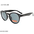 SUN 201 0202 2.5 NVG round black UV protection sunglasses
