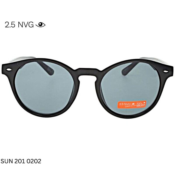 SUN 201 0202 2.5 NVG round black UV protection sunglasses