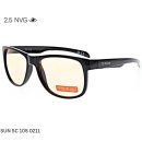 2.5 NVG SUN SC 105 0211 sunglasses with premium NVG lenses and black acetate frame