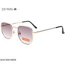 Elegant 2.5 NVG SUN 309 0909 sunglasses with thin metallic frame and gradient lenses offering UV protection.